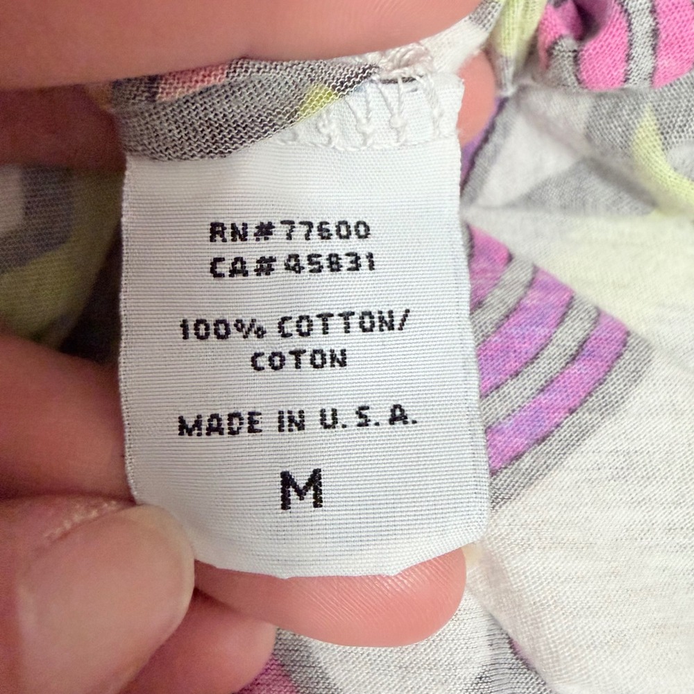 ASO Hannah Montana Y2K Lux Shooting Star Rainbow T-Shirt M White Neon Graphic - Picture 8 of 9